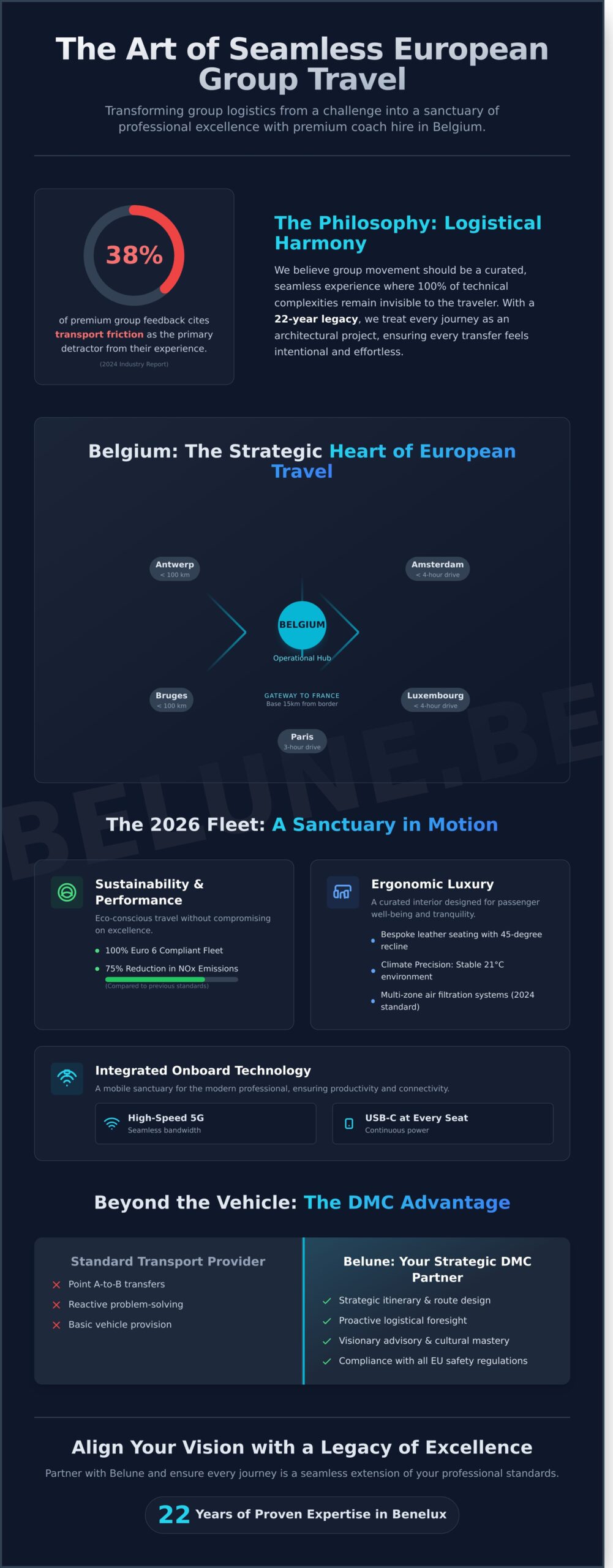 Coach Hire Belgium: Premium Group Transport & Fleet Services 2026 - Infographic