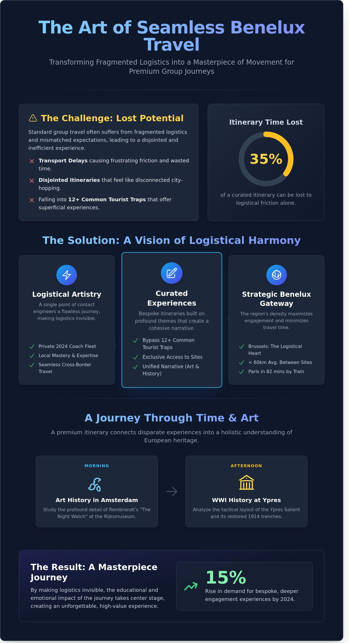 Group Travel Packages Benelux: Designing Bespoke Journeys Across Belgium, the Netherlands, and Luxembourg - Infographic